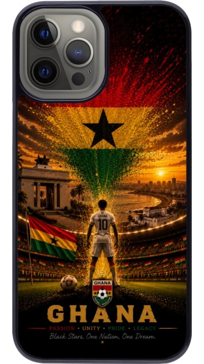 iPhone 12 Pro Max Case Hülle - Fussball Ghana splash 2026