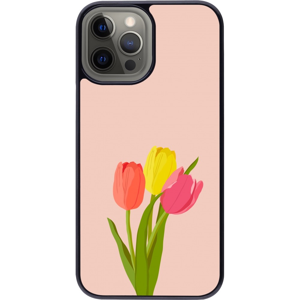 iPhone 12 Pro Max Case Hülle - Spring 23 tulip trio