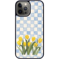 iPhone 12 Pro Max Case Hülle - Blue vichy tulips 2026