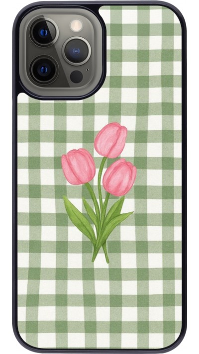 iPhone 12 Pro Max Case Hülle - Green vichy tulips 2026