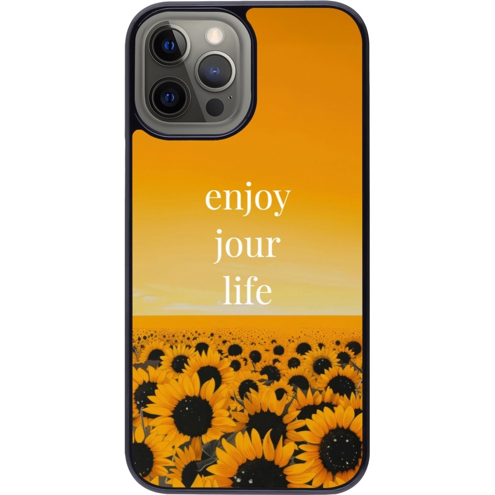 iPhone 12 Pro Max Case Hülle - Summer 2025 Enjoy your life