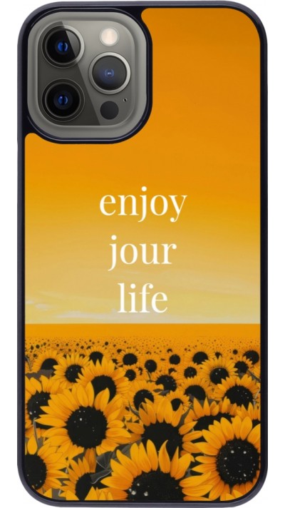 iPhone 12 Pro Max Case Hülle - Summer 2025 Enjoy your life