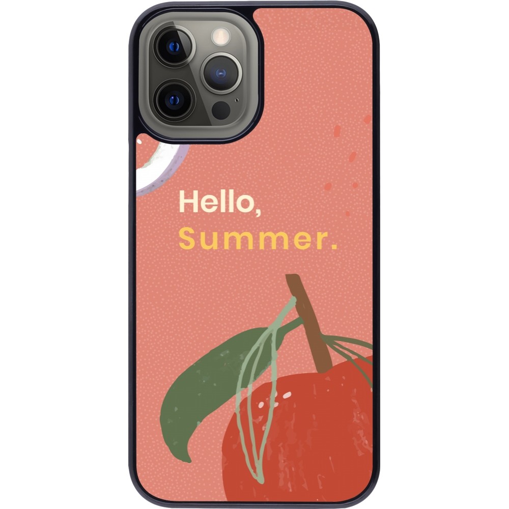 iPhone 12 Pro Max Case Hülle - Summer 2025 Hello summer