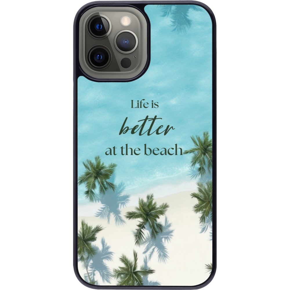 iPhone 12 Pro Max Case Hülle - Summer 2025 Life is better at the beach