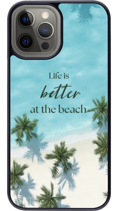 iPhone 12 Pro Max Case Hülle - Summer 2025 Life is better at the beach