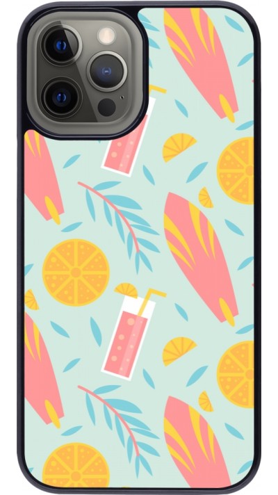 iPhone 12 Pro Max Case Hülle - Summer 2025 Pattern citron