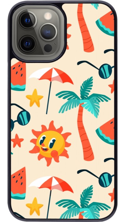 iPhone 12 Pro Max Case Hülle - Summer 2025 Pattern soleil