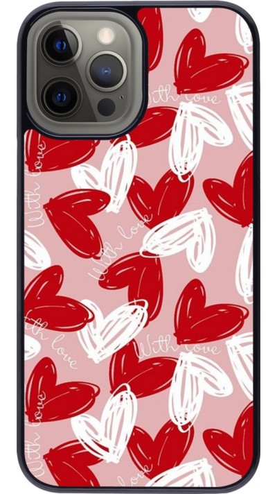 iPhone 12 Pro Max Case Hülle - Valentine 2024 with love heart