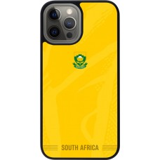 iPhone 12 Pro Max Case Hülle - Silikon schwarz Südafrika 2026 personalisierbares Fussballtrikot