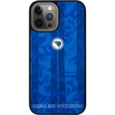 iPhone 12 Pro Max Case Hülle - Silikon schwarz Bosnien und Herzegowina 2026 personalisierbares Fussballtrikot