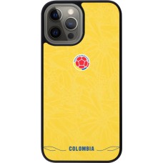 iPhone 12 Pro Max Case Hülle - Silikon schwarz Kolumbien 2026 personalisierbares Fussballtrikot