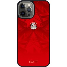 iPhone 12 Pro Max Case Hülle - Silikon schwarz Ägypten 2026 personalisierbares Fussballtrikot