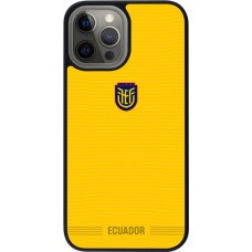 iPhone 12 Pro Max Case Hülle - Silikon schwarz Ecuador 2026 personalisierbares Fussballtrikot