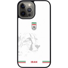 iPhone 12 Pro Max Case Hülle - Silikon schwarz Iran 2026 personalisierbares Fussballtrikot