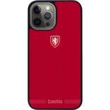 iPhone 12 Pro Max Case Hülle - Silikon schwarz Tschechische Republik 2026 personalisierbares Fussballtrikot
