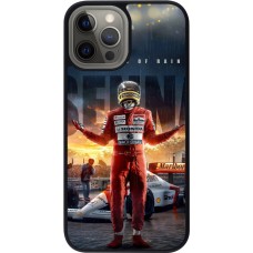 iPhone 12 Pro Max Case Hülle - Silikon schwarz Senna The King of Rain