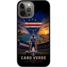 iPhone 12 Pro Max Case Hülle - Silikon schwarz Fussball Kap Verde splash 2026