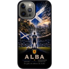 iPhone 12 Pro Max Case Hülle - Silikon schwarz Fussball Schottland splash 2026