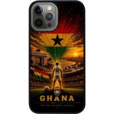 iPhone 12 Pro Max Case Hülle - Silikon schwarz Fussball Ghana splash 2026