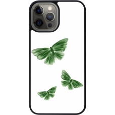 iPhone 12 Pro Max Case Hülle - Silikon schwarz Butterflies 2026