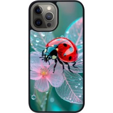iPhone 12 Pro Max Case Hülle - Silikon schwarz Ladybird in bloom Spring 2026