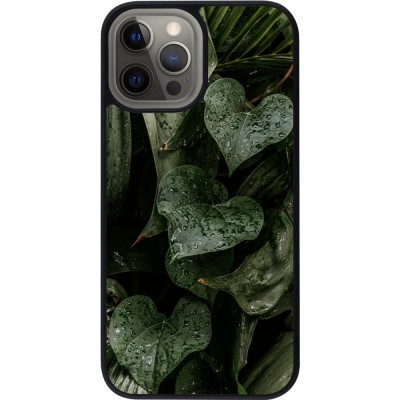 iPhone 12 Pro Max Case Hülle - Silikon schwarz Spring 23 fresh plants