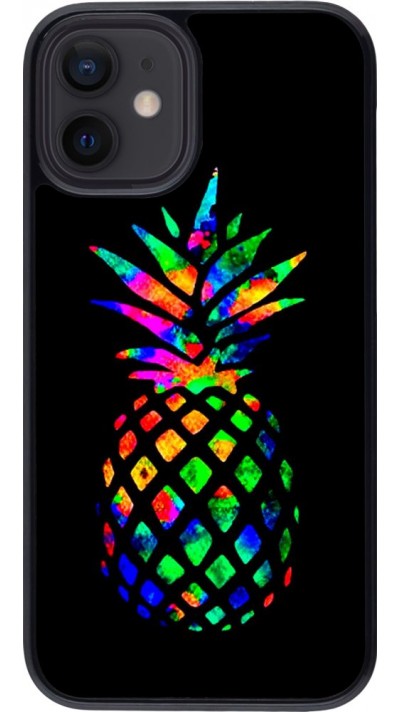 Hülle iPhone 12 mini - Ananas Multi-colors