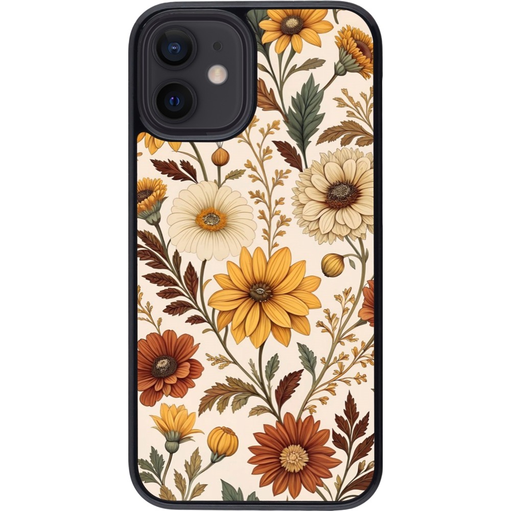 iPhone 12 mini Case Hülle - Autumn 25 Flower pattern