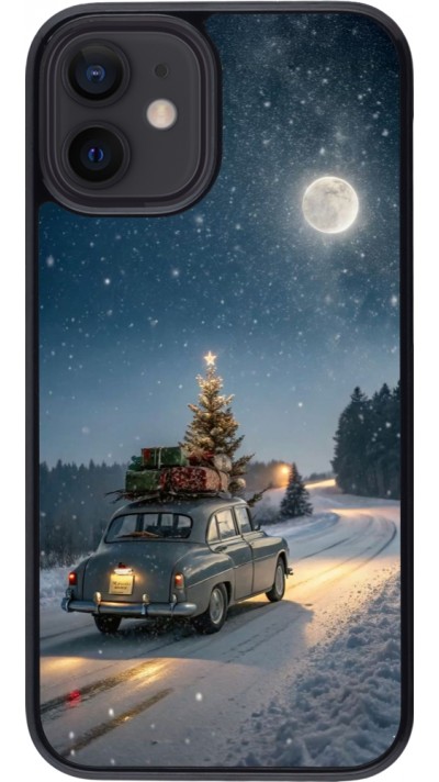 iPhone 12 mini Case Hülle - Christmas 25 Car with Tree Xmas