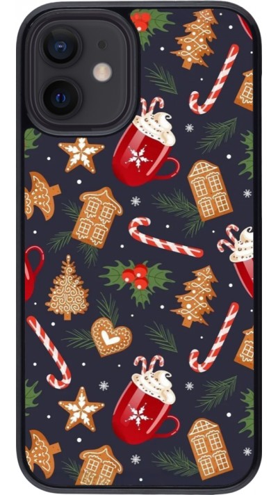 iPhone 12 mini Case Hülle - Christmas 25 Pattern Gingerbread House