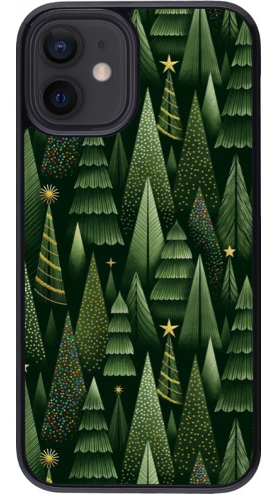 iPhone 12 mini Case Hülle - Christmas 25 Pattern Xmas Tree