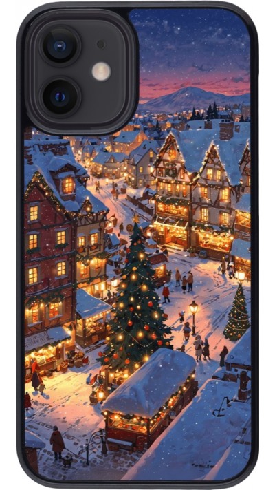 iPhone 12 mini Case Hülle - Christmas 25 Xmas Village