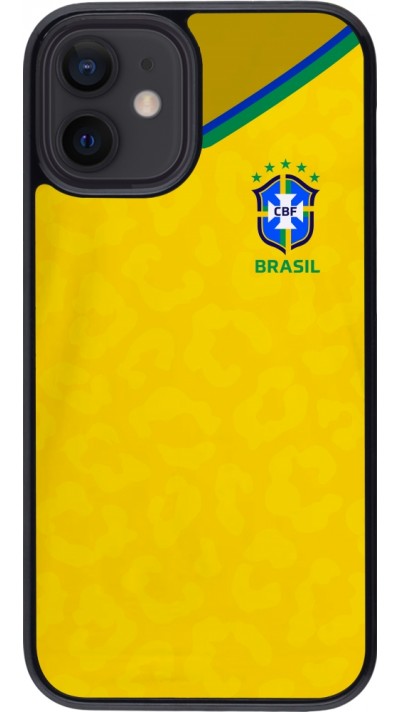 iPhone 12 mini Case Hülle - Brasilien 2022 personalisierbares Fußballtrikot
