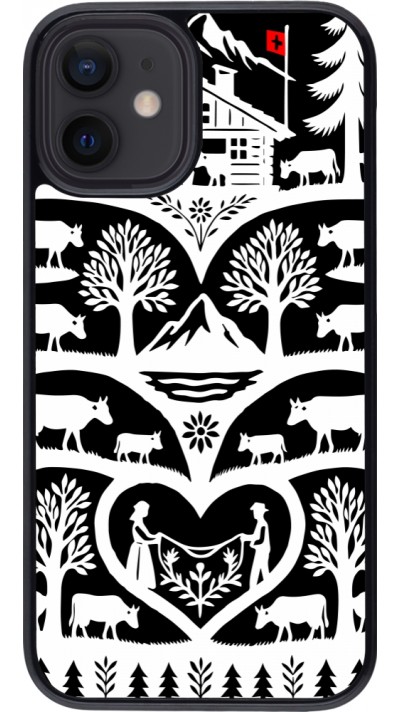 iPhone 12 mini Case Hülle - Poya Schweiz 2 schwarz
