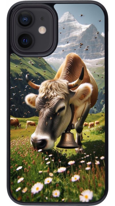 iPhone 12 mini Case Hülle - Kuh Berg Wallis