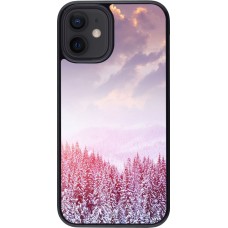 iPhone 12 mini Case Hülle - Winter 22 Pink Forest