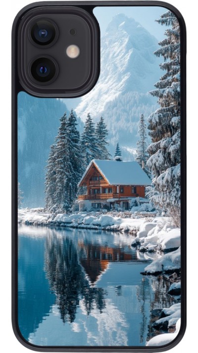 iPhone 12 mini Case Hülle - Winter 25 Winter house forest day