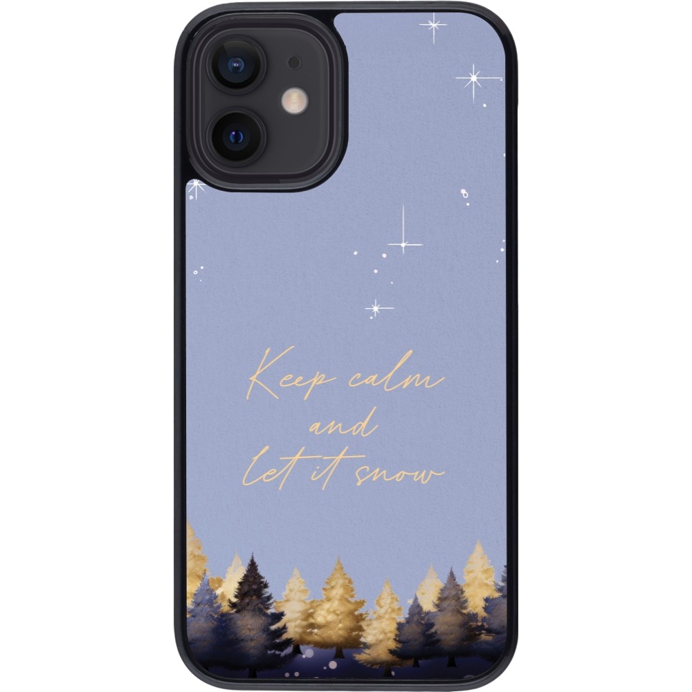 iPhone 12 mini Case Hülle - Winter 25 Winter illustration of trees