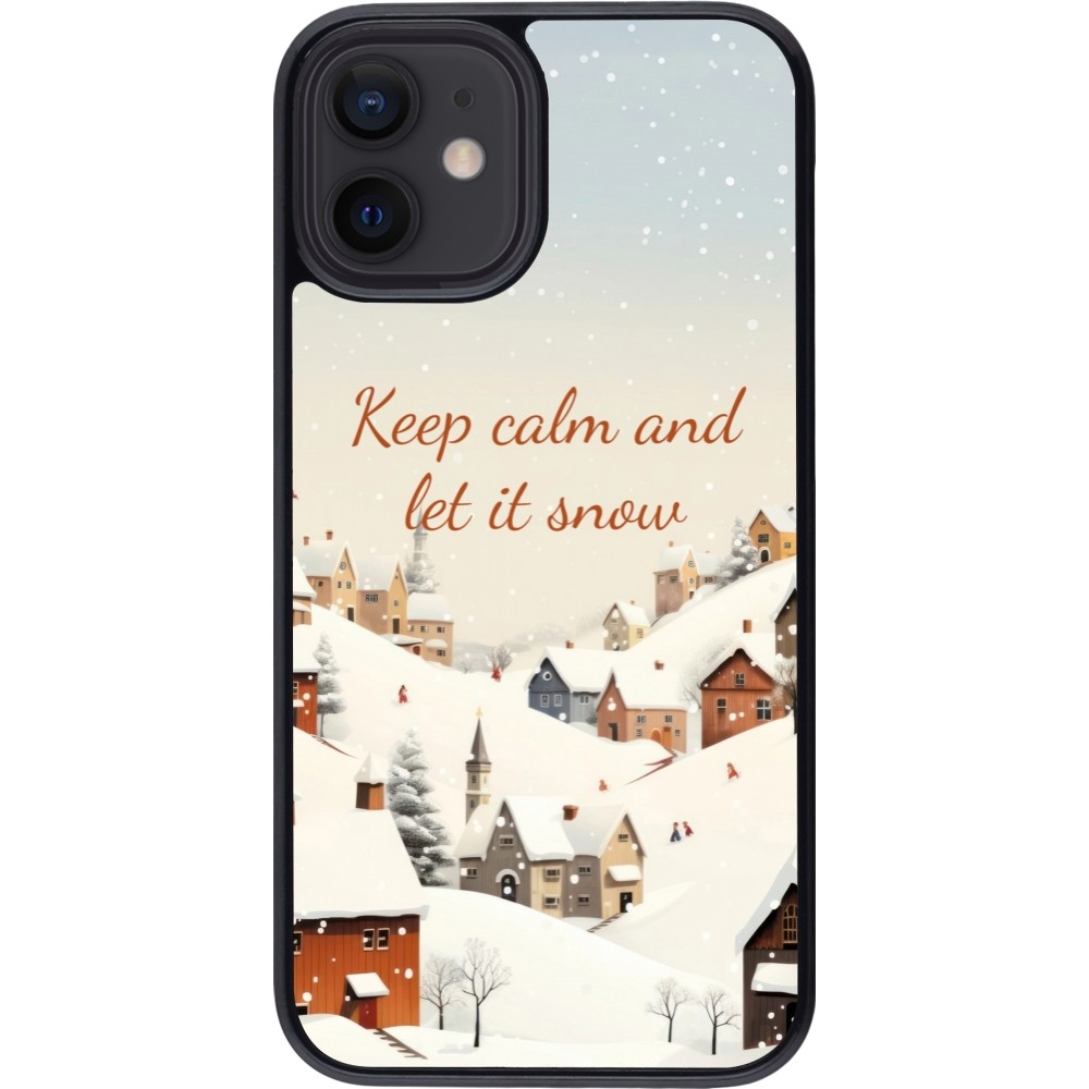 iPhone 12 mini Case Hülle - Winter 25 Winter Keep calm and let it snow