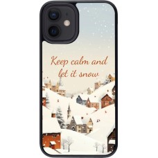 iPhone 12 mini Case Hülle - Winter 25 Winter Keep calm and let it snow