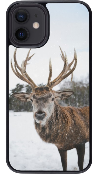 iPhone 12 mini Case Hülle - Winter 25 Winter reindeer