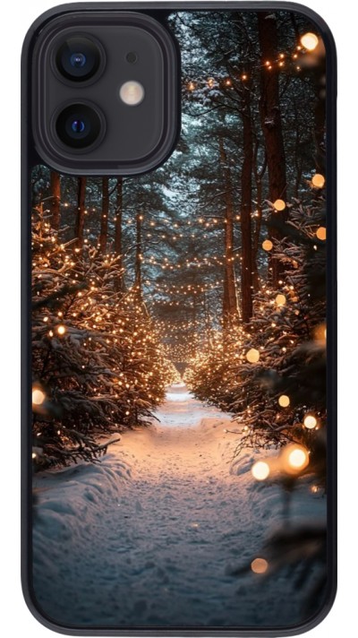 iPhone 12 mini Case Hülle - Winter 25 Winter snowy road