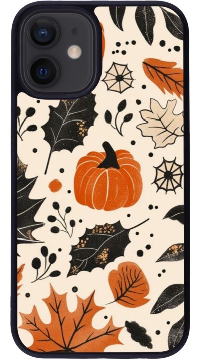 iPhone 12 mini Case Hülle - Silikon schwarz Autumn 2024 nature