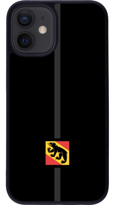 iPhone 12 mini Case Hülle - Silikon schwarz Kanton BE schwarz