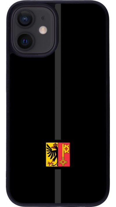 iPhone 12 mini Case Hülle - Silikon schwarz Kanton GE schwarz