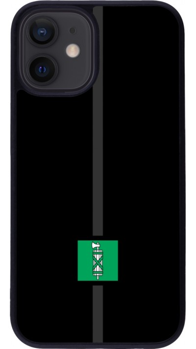 iPhone 12 mini Case Hülle - Silikon schwarz Kanton SG schwarz