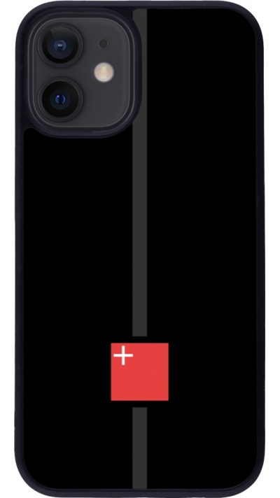 iPhone 12 mini Case Hülle - Silikon schwarz Kanton SZ schwarz