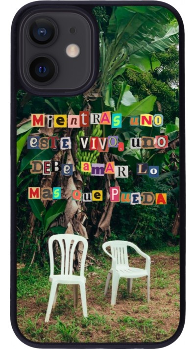 iPhone 12 mini Case Hülle - Silikon schwarz Chairs DTMF