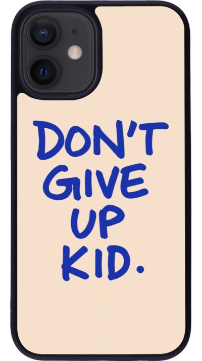 iPhone 12 mini Case Hülle - Silikon schwarz Dont give up kid 2026