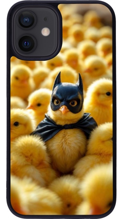 iPhone 12 mini Case Hülle - Silikon schwarz Easter 2026 Chicken Batman